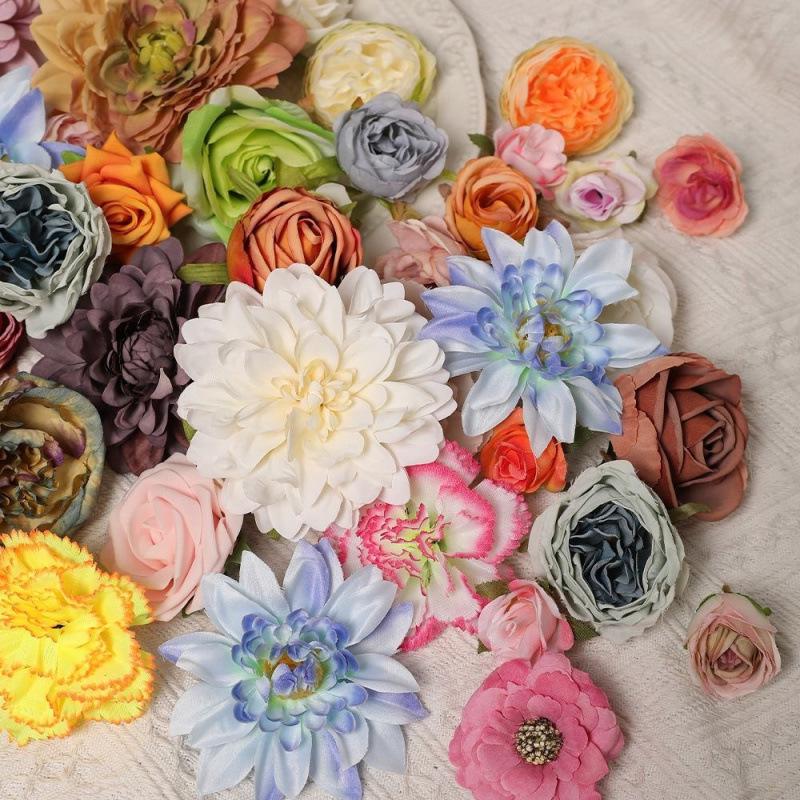 DIY Mixed Flower Pack for Hairpin, Crown, Umbrella, Wedding Decor & More