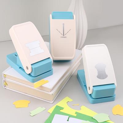 1 x DIY-Stanzer für Index-Aufkleber, Etiketten, für kreative, handgefertigte Projekte und Schulbedarf, ästhetischer Briefpapier-Trennseiten-Stanzer