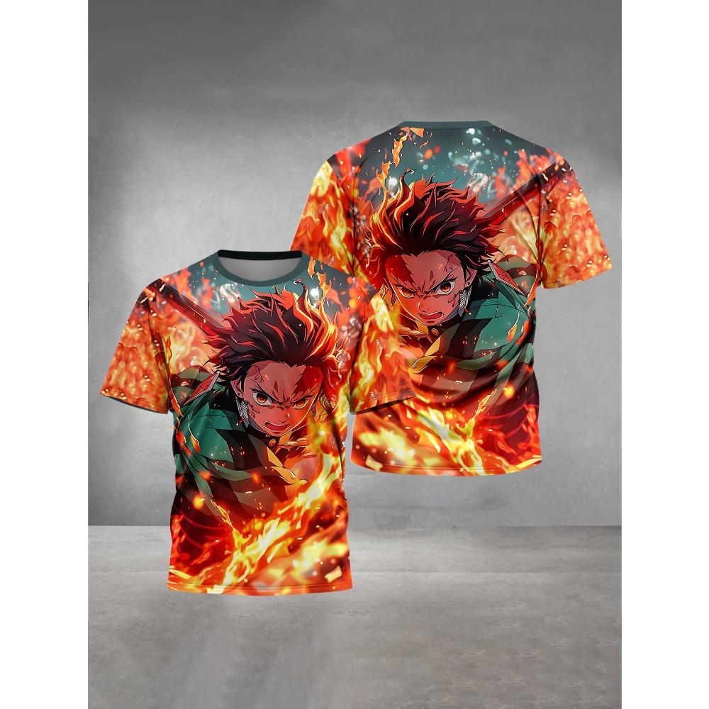 3D Print HOT Anime D-DemonS S-SlayerS Baby Clothing  Male Outdoor Clothes for Children Boy Girl Child T-Shirt Top