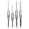 4pcs 6.4/8/9.5/12.7mm Square Hole Drill Bits Square Hole Mortising Chisel  Woodworking