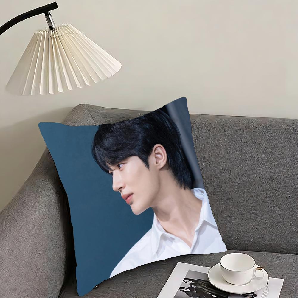 Byeon Woo-seok Cushion Cover Reversible Plush Pillow Cover – For car, sofa, bedroom, perfect as a gift.