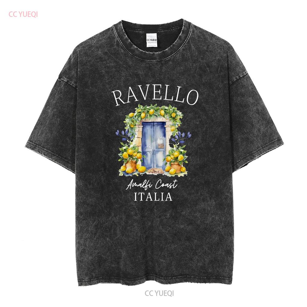 Ravello T Shirt Italy Lemons Cute Amalfi Clothes Outfit Travel South Italia long or short sleeves vintage Washed fashion
