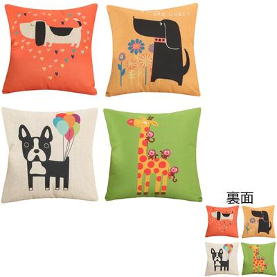 YunJeude Cushion Set of Nordic Geometric Different Cute and Zipper Home Car All Bedroom Decor Pattern B Covers, 4, 45x45cm, Patterns, Patterns, Linen,