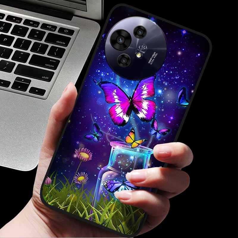 Per custodia TCL 50 Pro NxtPaper / 50 NxtPaper Custodie Cover Posteriore Protettiva in Silicone con Animali alla Moda Per Custodia Telefono 50 Pro NxtPaper 5G Capa