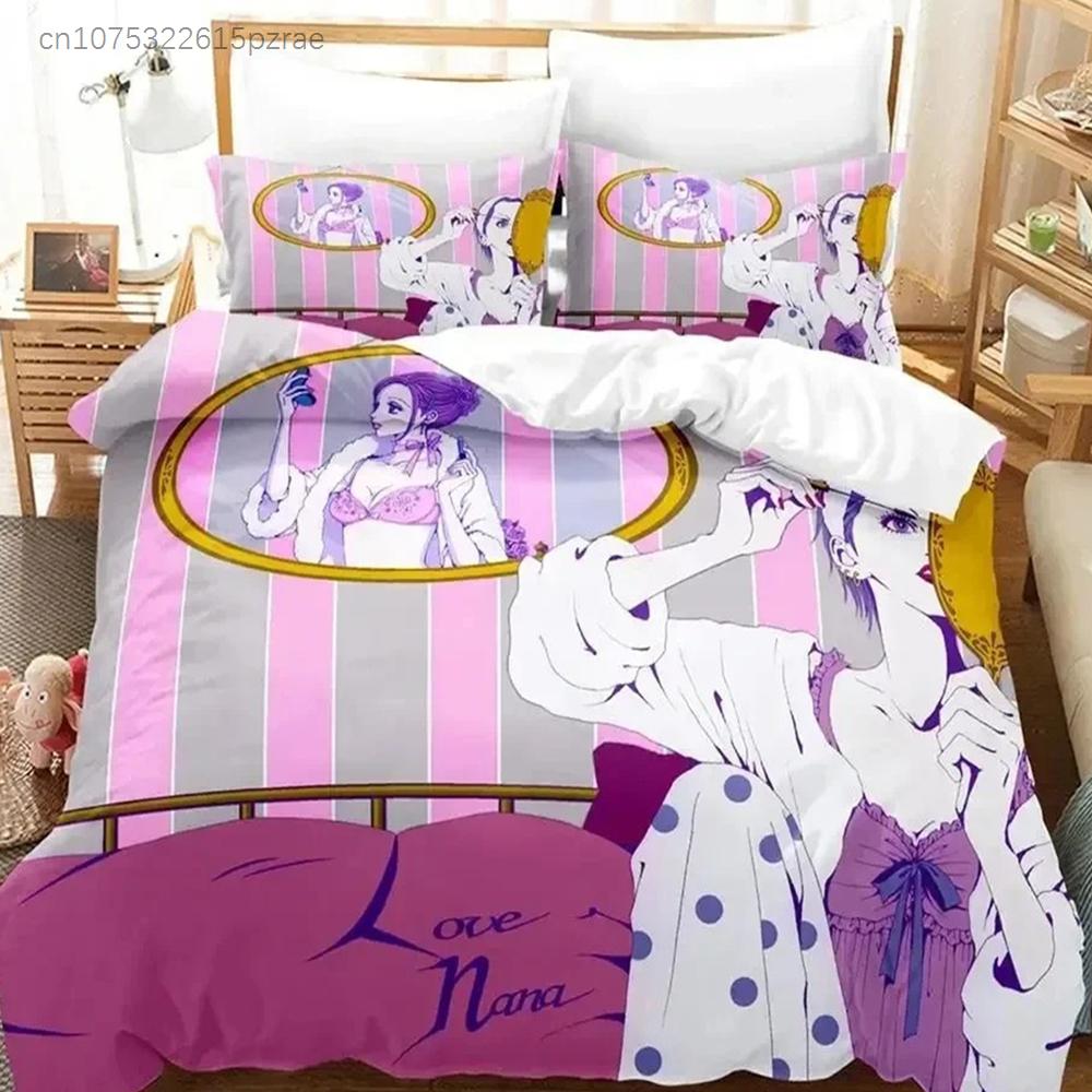 Anime NANA Bedding Set For Bedroom Soft Modern Bedspreads Comefortable Kids Duvet Cover Quilt Cover And Pillowcase