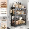 Countertop Kitchen Storage Rack for Spices and Sauces - Organize Oil, Salt, Vinegar, and Soy Sauce