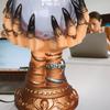 Glowing Deluxe Cellular Crystal Ball Luminous Magic Witch Hand Electrostatic Plasma Light Serve Skull Finger Halloween Decor