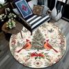 Christmas animals pattern round rug,Carpet Rug for Living Room Bedroom Playroom ,Non-slip Floor Mat,Holiday Gifts and Birthday Gifts.