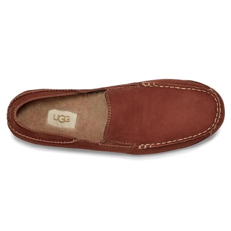 UGG Upshaw TS Sheepskin Breathable Abrasion Resistant Low top Sports Casual Shoes Men's Khaki (Unisex) Casual Shoes 1108189 TSKH