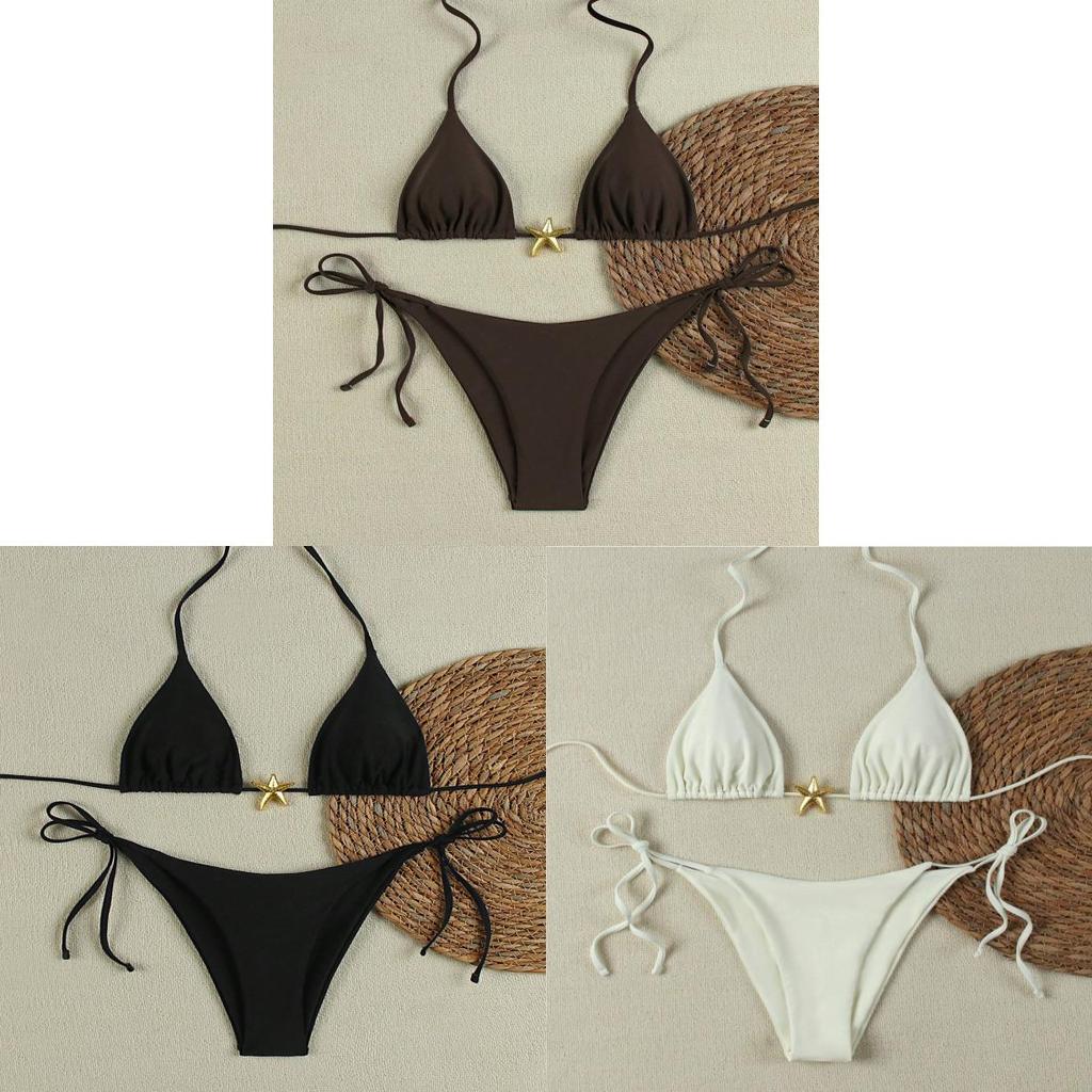 Ladies Bikini Swimsuit With Nylon Material And Removable Padding For Beach And Pool Use