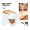 Glow Cream Cushion Foundation Hydrating 24H Long Lasting Moisturizer Natural Light Coverage Radiant Skin Finish Daily Portable Face Makeup Cosmetic