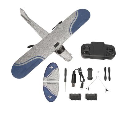 Avion RC Planeur RC Durable Avion Télécommandé Avion à Aile Fixe Jet avec Lumière LED pour Personnes de Plus de 14 Ans
