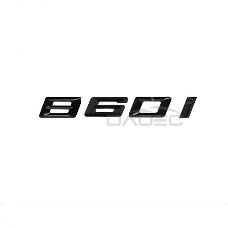 Car 3D Trunk ABS Chrome Letters Logos Badge Emblem Decals Styling Sticker For BMW 8 Series 840d 840i 850i 860i E31 G14 G15 G16