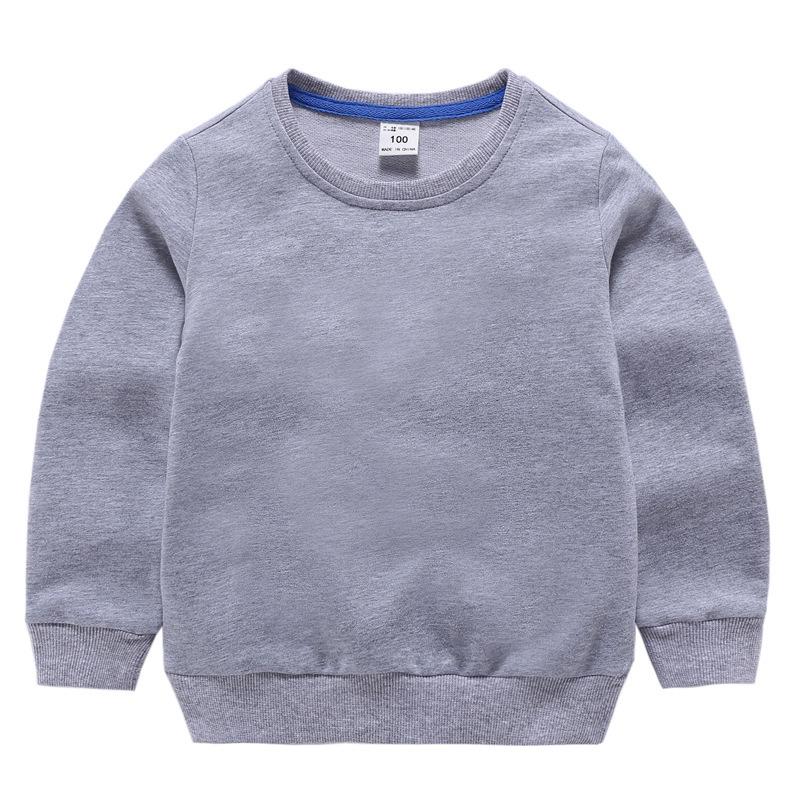 Nuova Felpa con Cappuccio per Bambini 2026: Top per Bambini in Stile Coreano per Maschi e Femmine, Colore Unito, Girocollo, Manica Lunga, Moda Primaverile.