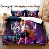 New Anime Bedding Set Single Twin Full Queen King Size Kids Duvet Cover Bed Sheet Set Soft Comfortable
