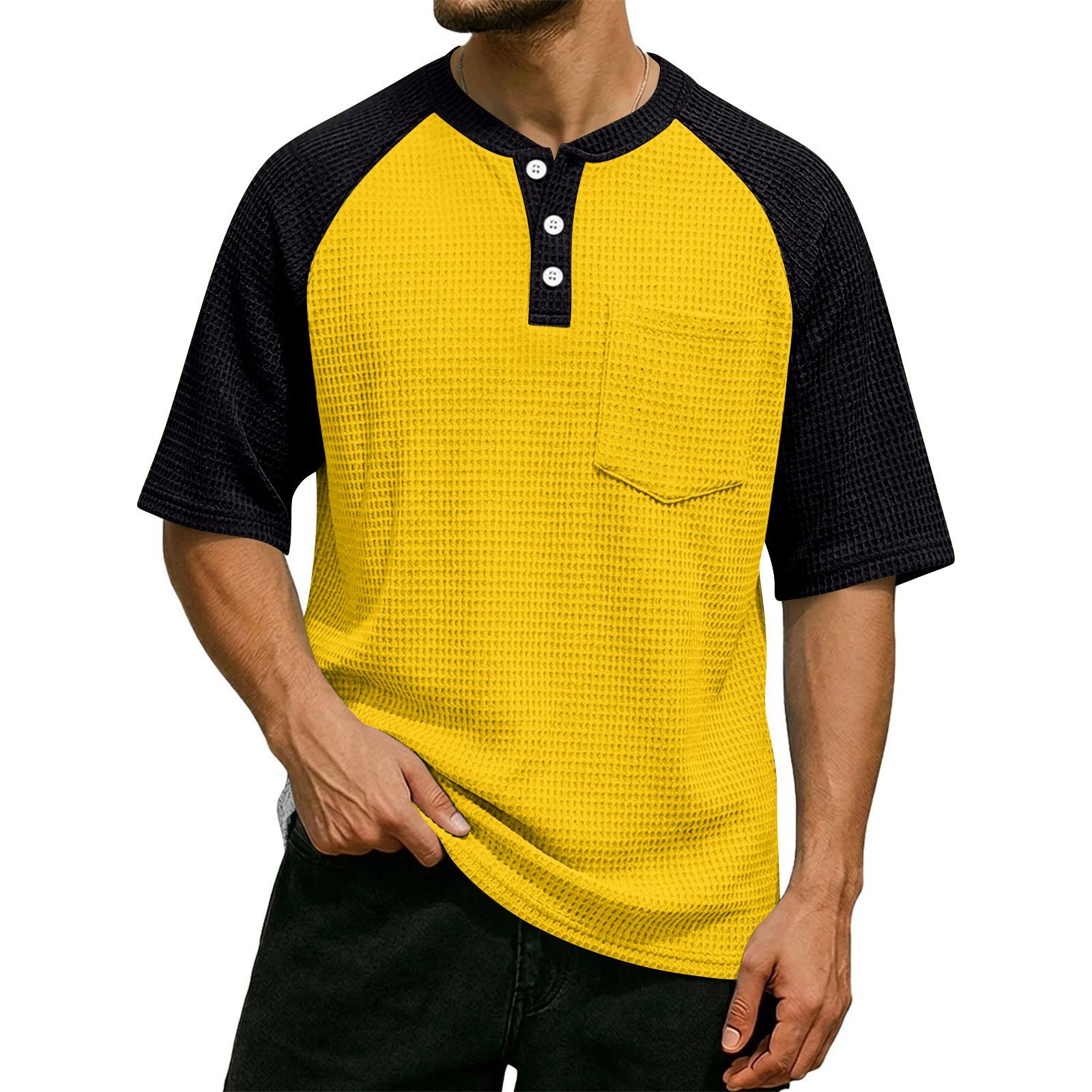 

Men s Casual Short-Sleeve Shirt With Button-Down Collar XL