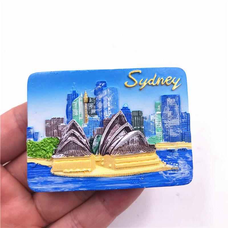 Sydney Australia Melbourne Kangaroo Magnetic World Tourism Souvenir 3D Sydney Koala Opera House Fridge Magnets Collection Gifts