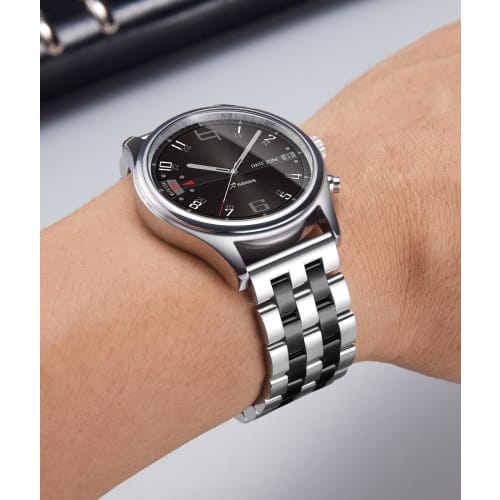 BINLUN Stainless Steel Watch Band, Polished and Durable Metal Watch Strap, Replacement Strap for Smartwatches, 18mm, 19mm, 20mm, 21mm, 22mm, and 24mm,