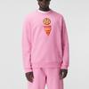 Burberry Sweatshirts Men's Bubble Gum Pink Crew Neck Moderate Regular 80412991