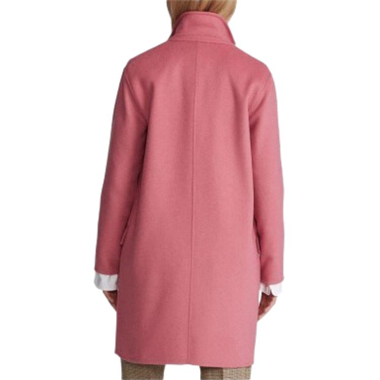 Polo Ralph Lauren Solid Color Single Breasted Flap Pocket Mid-Length Coat Women Coats 211755912-001