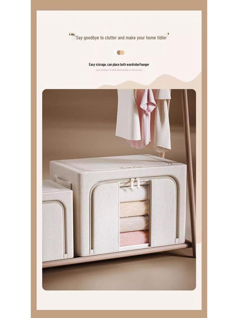 Large Capacity Foldable Oxford Cloth Storage Box for Quilts