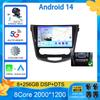 Android14 For Nissan Qashqai J11 Nissan X Trail T32 2014 - 2017 2Din Stereo Autoradio Carplay Car Radio Multimedia Video Player