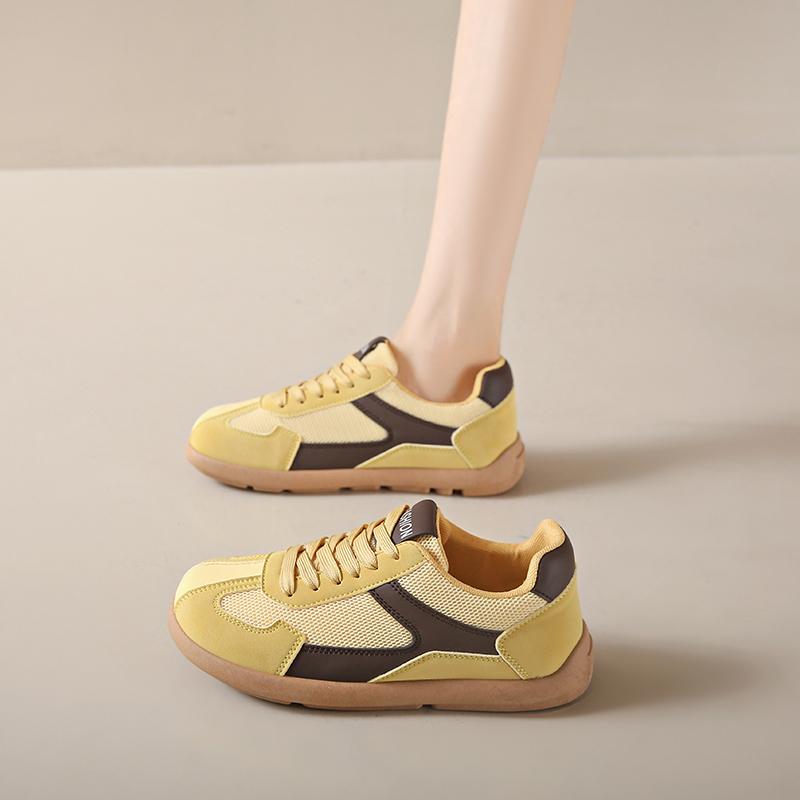 Mode CRLAYDK Klassische Damen-Sneaker Lässig Walking Mesh Bequeme Trainingsschuhe Damen Sport Laufen Schnürschuhe Skate Tennis