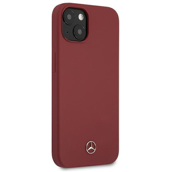 Etui do iPhone 13 Mercedes Silicone Line czerwony hardcase
