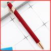 20-200 pens Wholesale Metal Ballpoint Pen Touch Screen Pen Office School Advertising Pen Custom Logo Text Laser Engraving