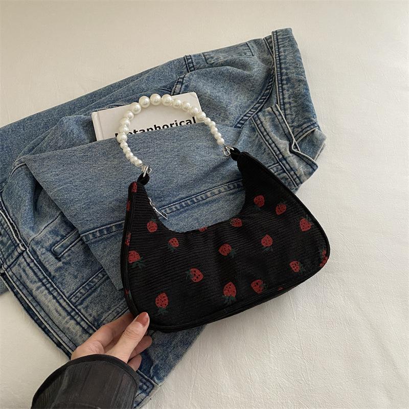 

2024 лето новый тренд сумка подмышкой мода повседневная сумка-мессенджер сумка-полумесяц женская милая повседневная маленькая сумка женская чёрный