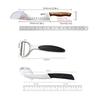 WXCOO Stainless Steel Kitchen Knife Professional Japanese Knife Fruit Peeler Santoku Fish Slicing Knifes Ergonomic Wood Handle