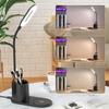 3-in-1 Pen Holder Desk Lamp with 15W Wireless Fast Charging, QC2.0 Protocol, TYPE-C Power, 360° Flexible Pole & 3-Color Stepless Dimming
