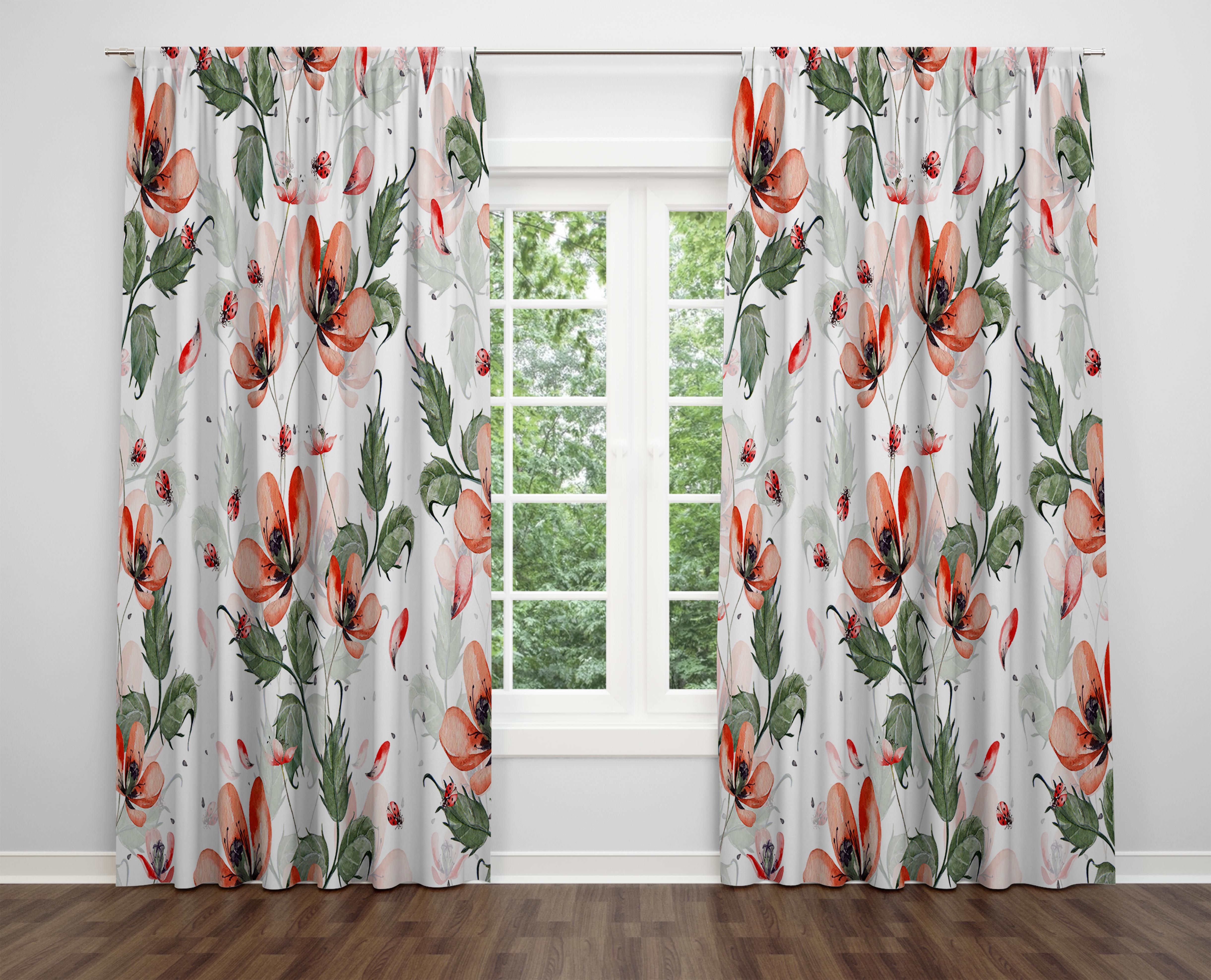 

Декоративний дизайн, високоякісна бавовняна тканина, ви можете вибрати одну або подвійну фіранку з крила 1 piece різнокольоровий