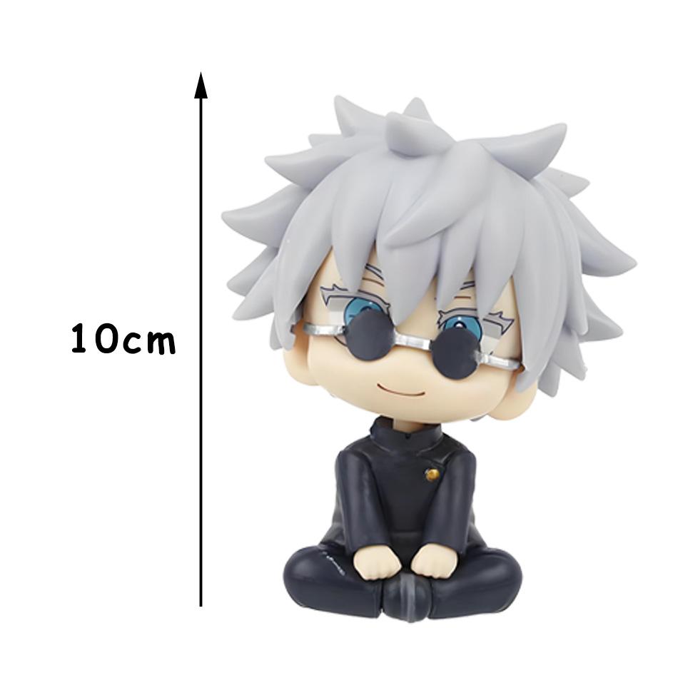 10cm Anime Jujutsu Kaisen Figure Itadori Yuji Gojo Satori Fushiguro Megumi Kugisaki Kawaii Toy Car Decoration PVC Model Gift