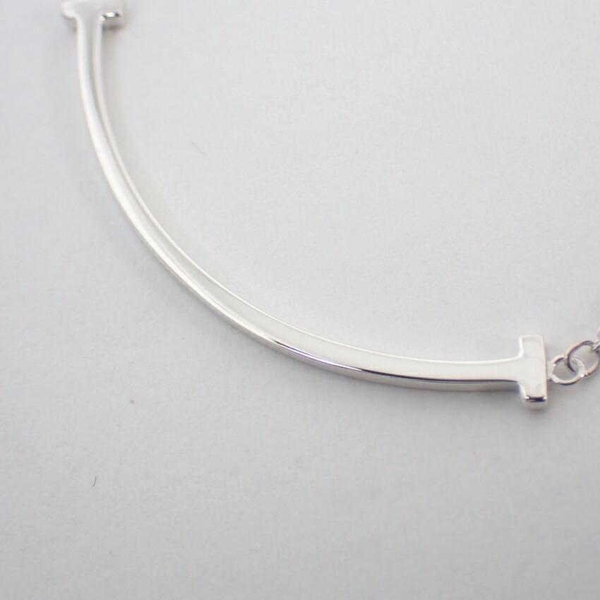 [Pre-owned] TIFFANY 925 T Smile Line Necklace/j54-3