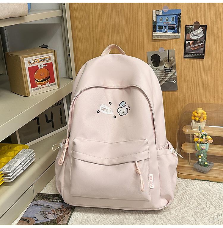 Schoolbag Female Japanese Cute Cartoon Kitten Soft Girl College Style Backpack Mori Candy Color Large Capacity Backpack