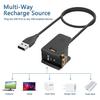 USB nabíjecí kabel pro chytré hodinky Fitbit Charge 2/3/4, nabíjecí kabel pro náramek Fitbit Charge 2/3/4, dokovací adaptér, příslušenství
