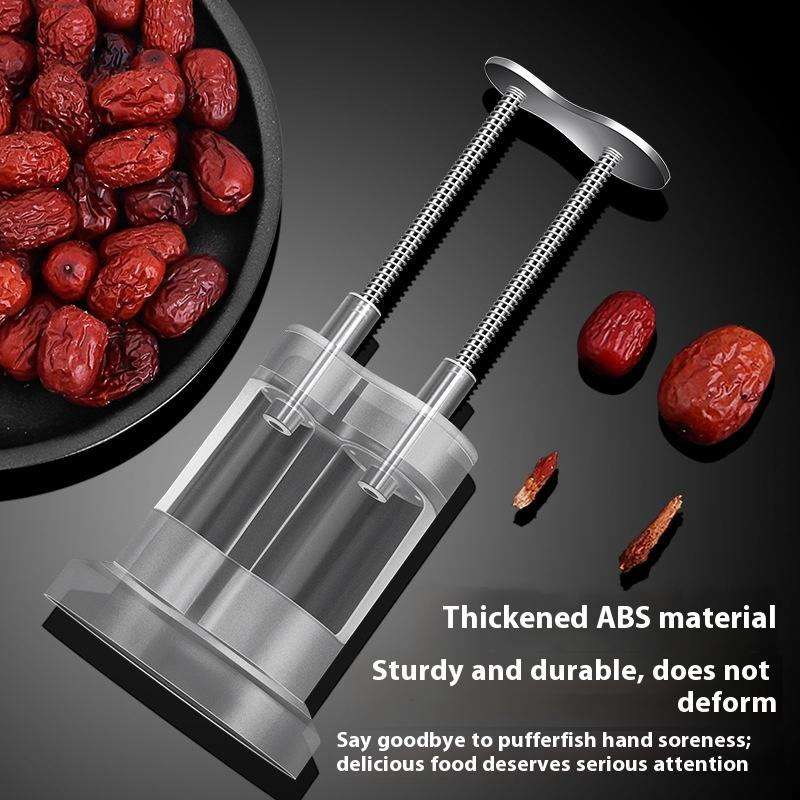 Stainless Steel Red Dates Corer Manual Jujube Pitter Cherry Olive Fruit Core Remover Seed Push Out Tools Kitchen Accessories