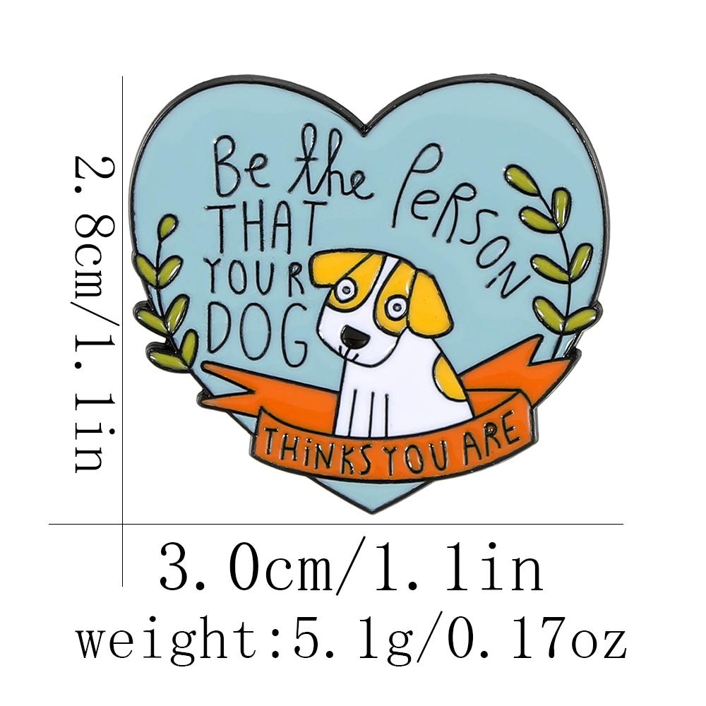 Funny Be The Person That Your Dog Heart Enamel Brooches As Slow As Possible Sloth Pins Letter Animal Design Badge