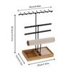 Adjustable Jewelry Stand Multifunctional Jewelry Display Holder Necklace Display Stand Rings Holder Suitable for Desktop