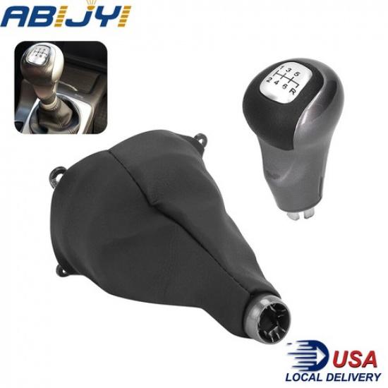 For Honda Civic DX EX LX Silver Manual 6-Speed Gear Shift Knob Lever Gaitor Boot