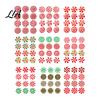 Outdoor Holiday Lawn Decorations 12Pcs Christmas Candy Yard Stakes, Hollow Board Garden Decor with Metal Spikes, Tree Ground Inserts Red White