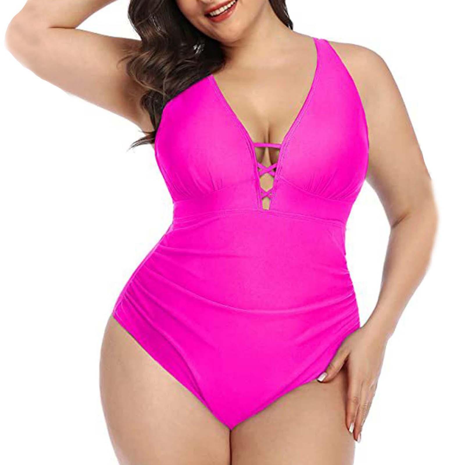 Женский модный цельный купальный костюм с v-образным вырезом и подушечками — фото 5