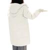 Women's Fashionable Mid-length Down Jacket With Hood And Thick Cotton-padded Coat