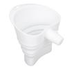 Flour Funnel Foldable Wide Mouth No Spill Silicone Stand Mixer Funnel for Dry Wet Ingredients White