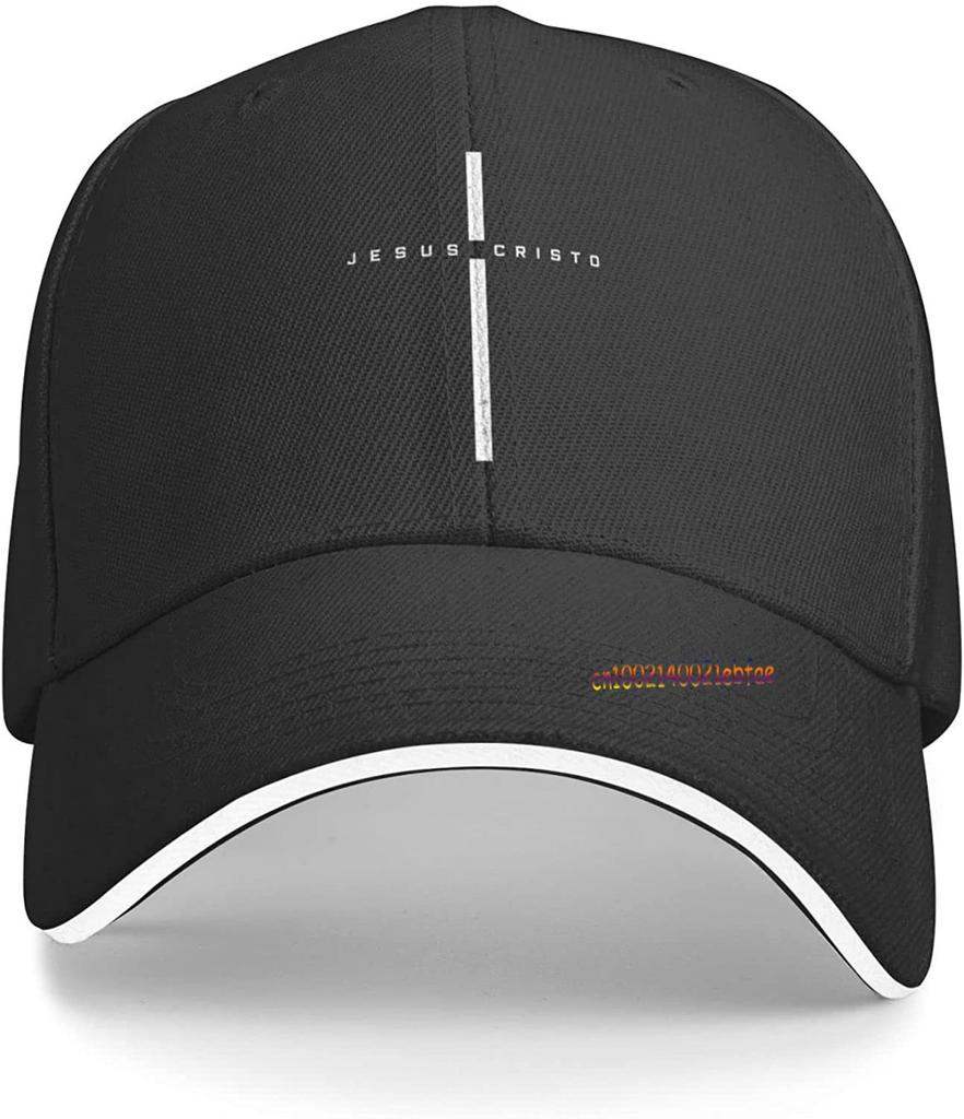 Jesus Christus Kreuz Baseballkappe Herren Damen Verstellbare Trucker-Kappe Schwarze Dad-Kappe Snapback-Kappe
