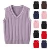 Children's College Fashion Dough Twists Pattern Sleeveless T-Shirt Top