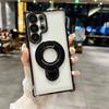 Magnetic for Magsafe Clear Phone Case For Samsung Galaxy S25 S24 S23 S22 Ultra Plus S22 Ring Holder Stand Wireless Charge Cover