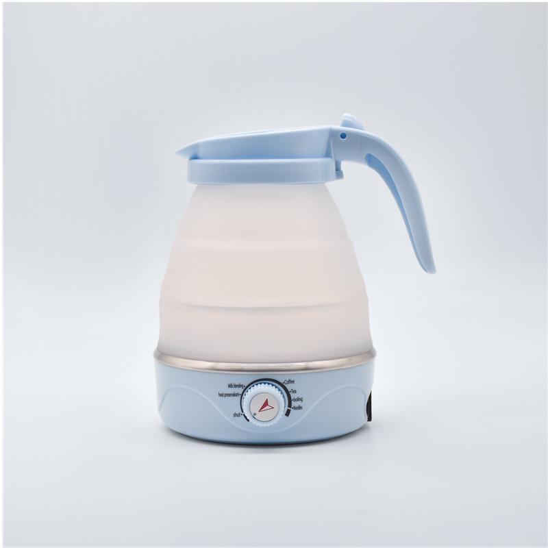 

Adjustable Temperature Foldable And Portable Teapot Household Travel Electric Water Kettle Kitchen Appliances Water Boiling Pot 600ml&US синий