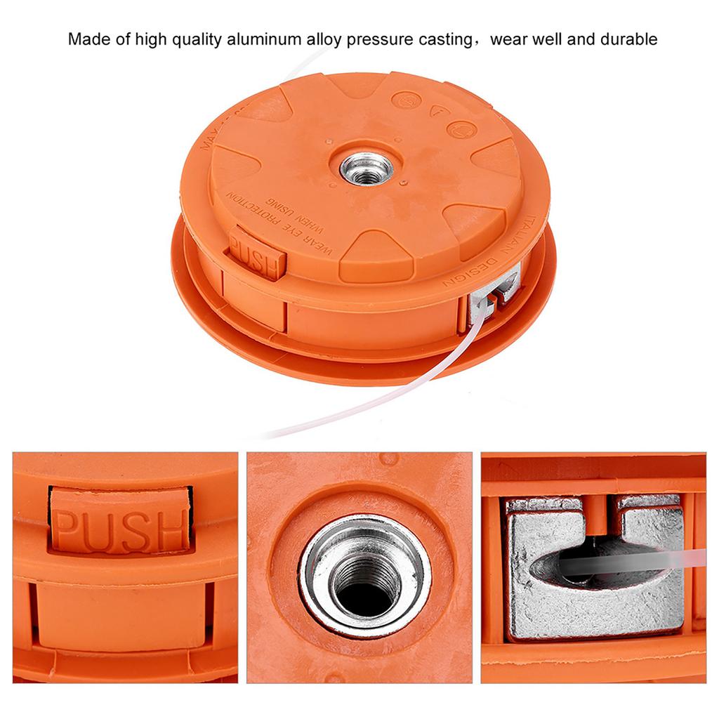 Universal Aluminum Grass Trimmer Head Brush Cutter Head Strimmer Lawn Mower Accessories
